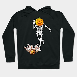 Bowling Skeleton Bone Halloween Costume Men Women Gifts Hoodie